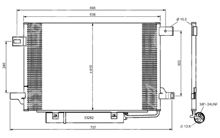 kondenzátor OEM 1695000354, MERCEDES A-Series (05) A E-Cell